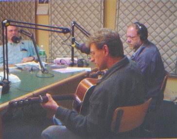 Dix and Jim on the Bill Malone radio show in Madison WI